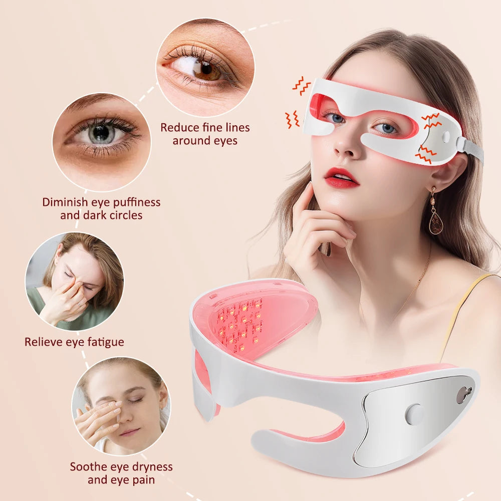 Vibration Eye Massager – LED Light Therapy Anti-Aging Eye Care