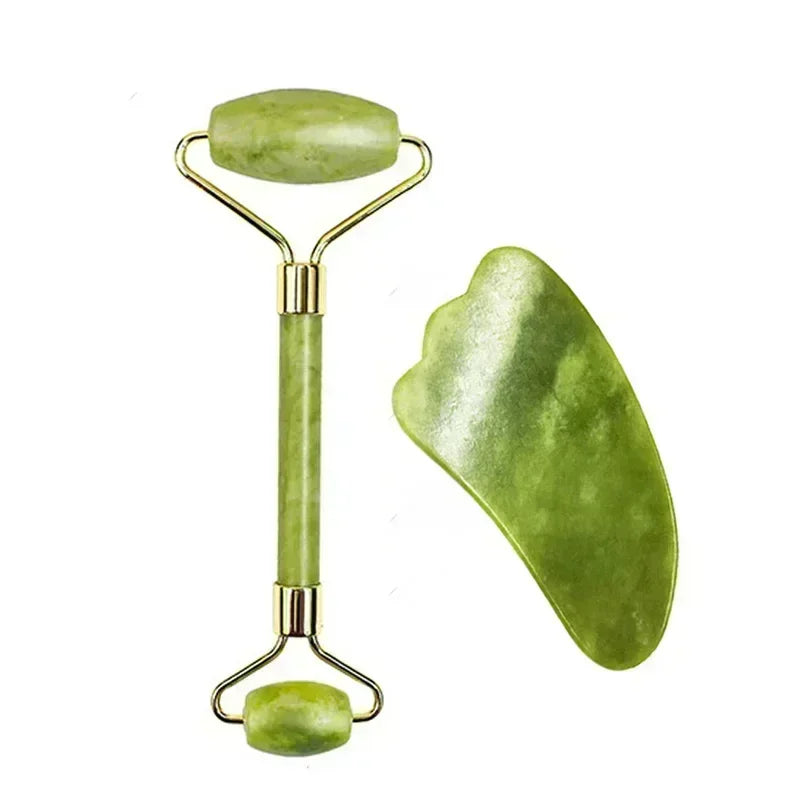 Natural Jade Gua Sha Face Massager – Facial & Eye Care SPA Tool