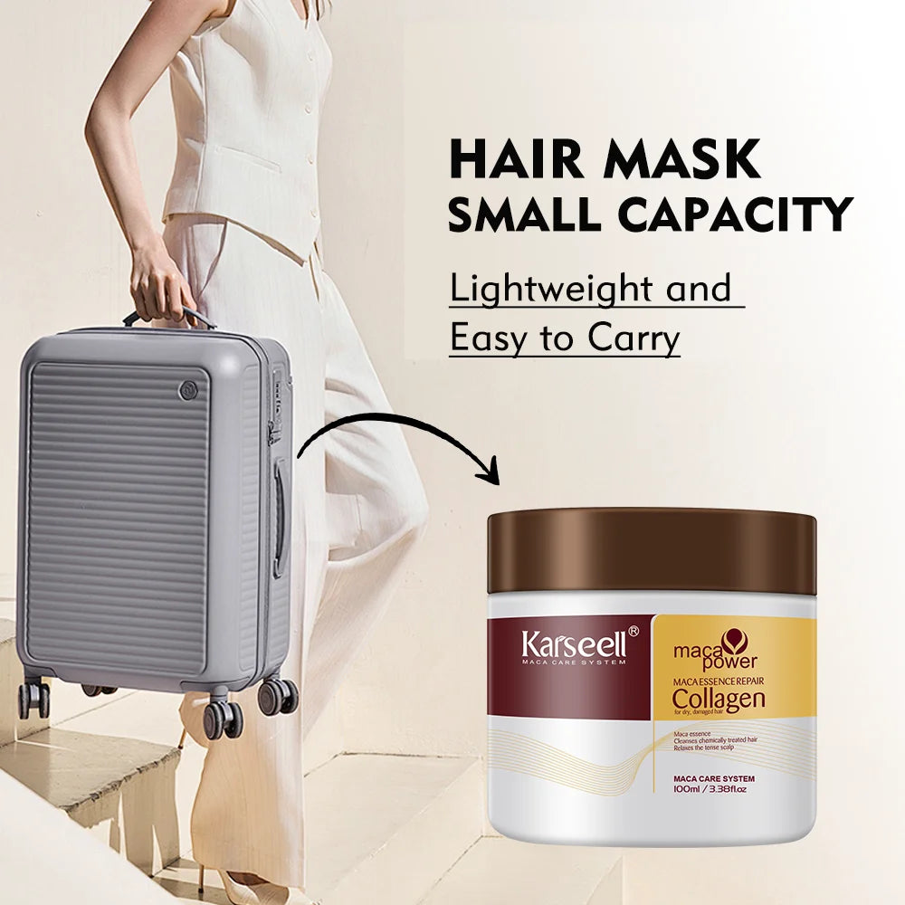 Karseell Collagen Hair Mask 100ML – Deep Repair & Damage Treatment with Argan Oil