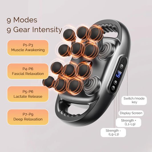 12 Massage Heads Massage Gun – Deep Tissue Muscle Massager