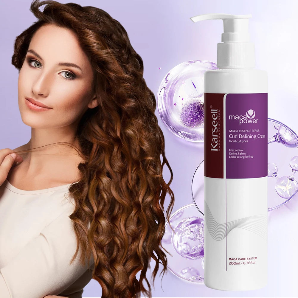 Karseell Curling Perfection Curl-Defining Cream – Smooth & Define Curls, Anti-Frizz Cream for All Curl Types