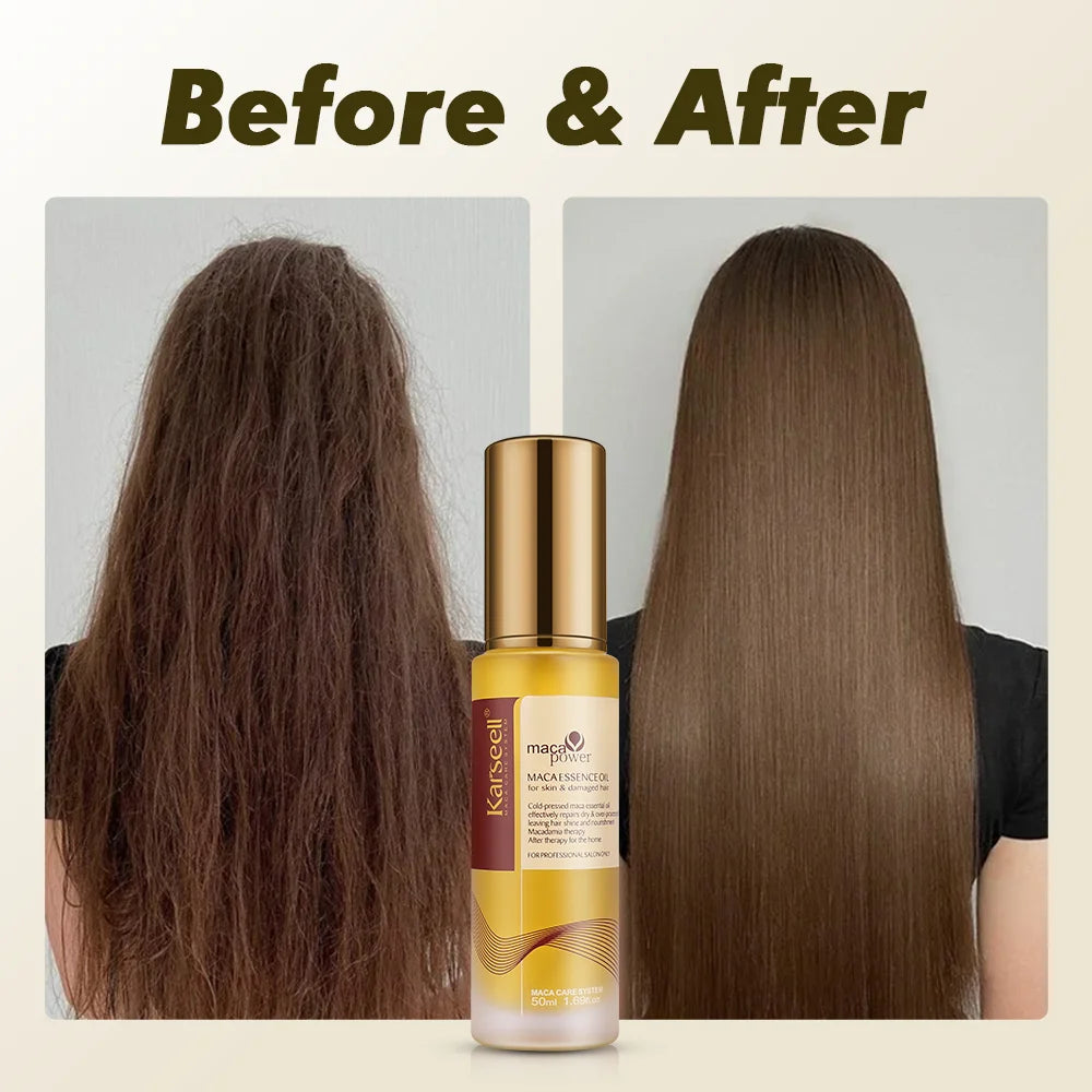 Karseell Moroccan Argan Oil Serum – Healing Hair Treatment for Dry & Damaged Hair (1/2pcs Set)