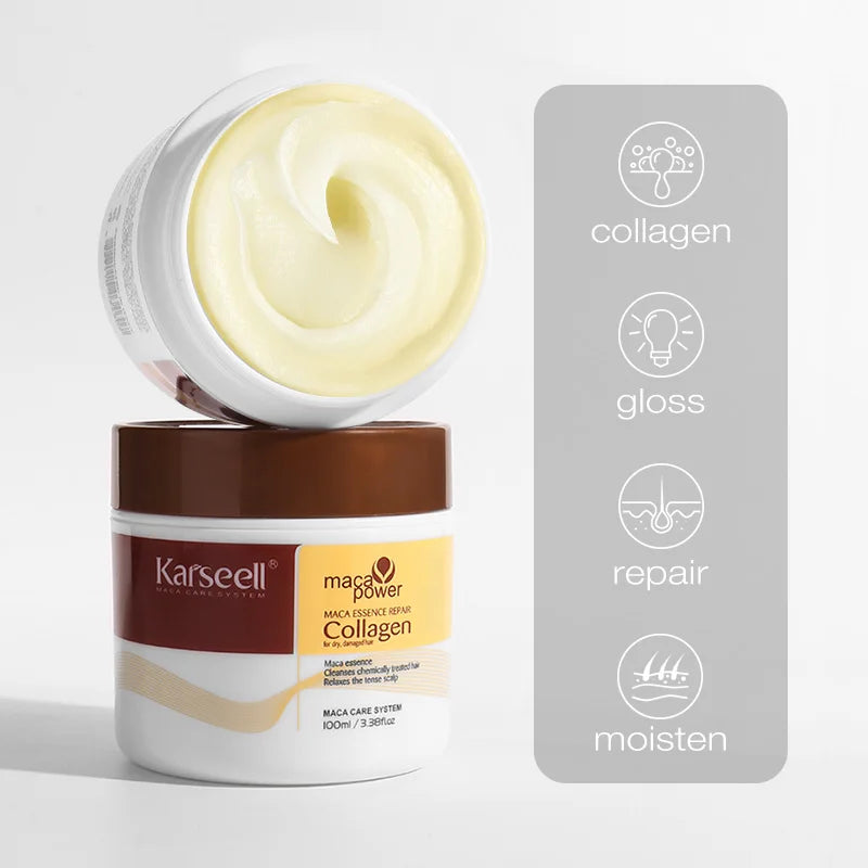 Karseell Collagen Hair Treatment 100ML – Deep Repair Argan Oil Conditioning Mask