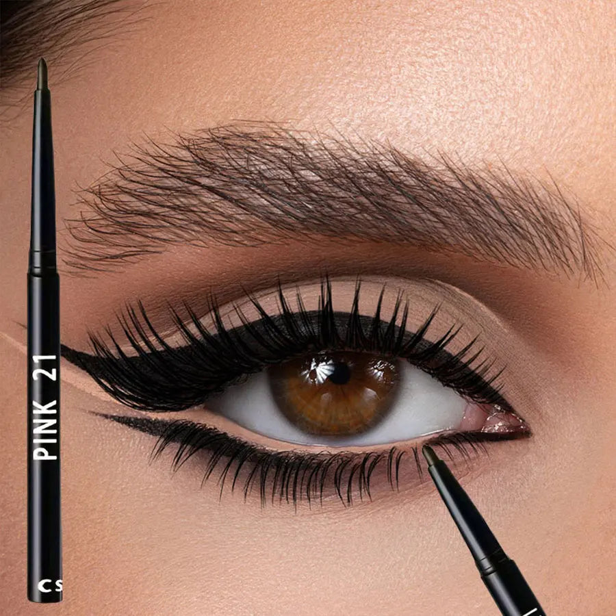 5-Pack Waterproof Black Eyeliner Pencil – Long-Lasting Smudge-Proof