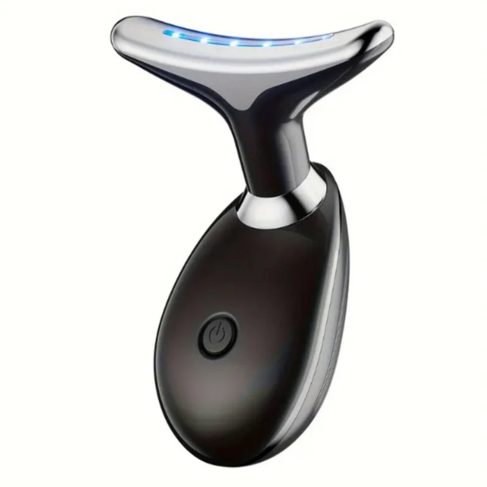 Rechargeable LED Tricolor Facial & Neck Massager