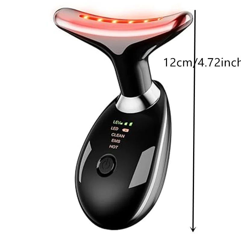 Rechargeable LED Tricolor Facial & Neck Massager