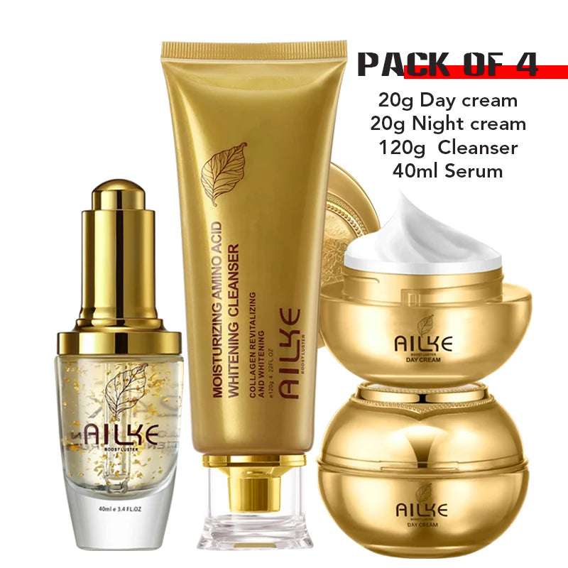 AILKE Collagen Face Set Brightening Anti-Aging Wrinkles & Even Tone