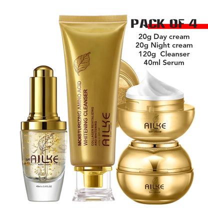 AILKE Collagen Face Set Brightening Anti-Aging Wrinkles & Even Tone