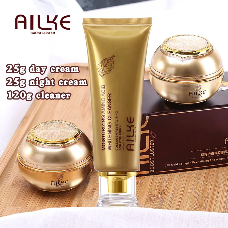AILKE Collagen Face Set Brightening Anti-Aging Wrinkles & Even Tone