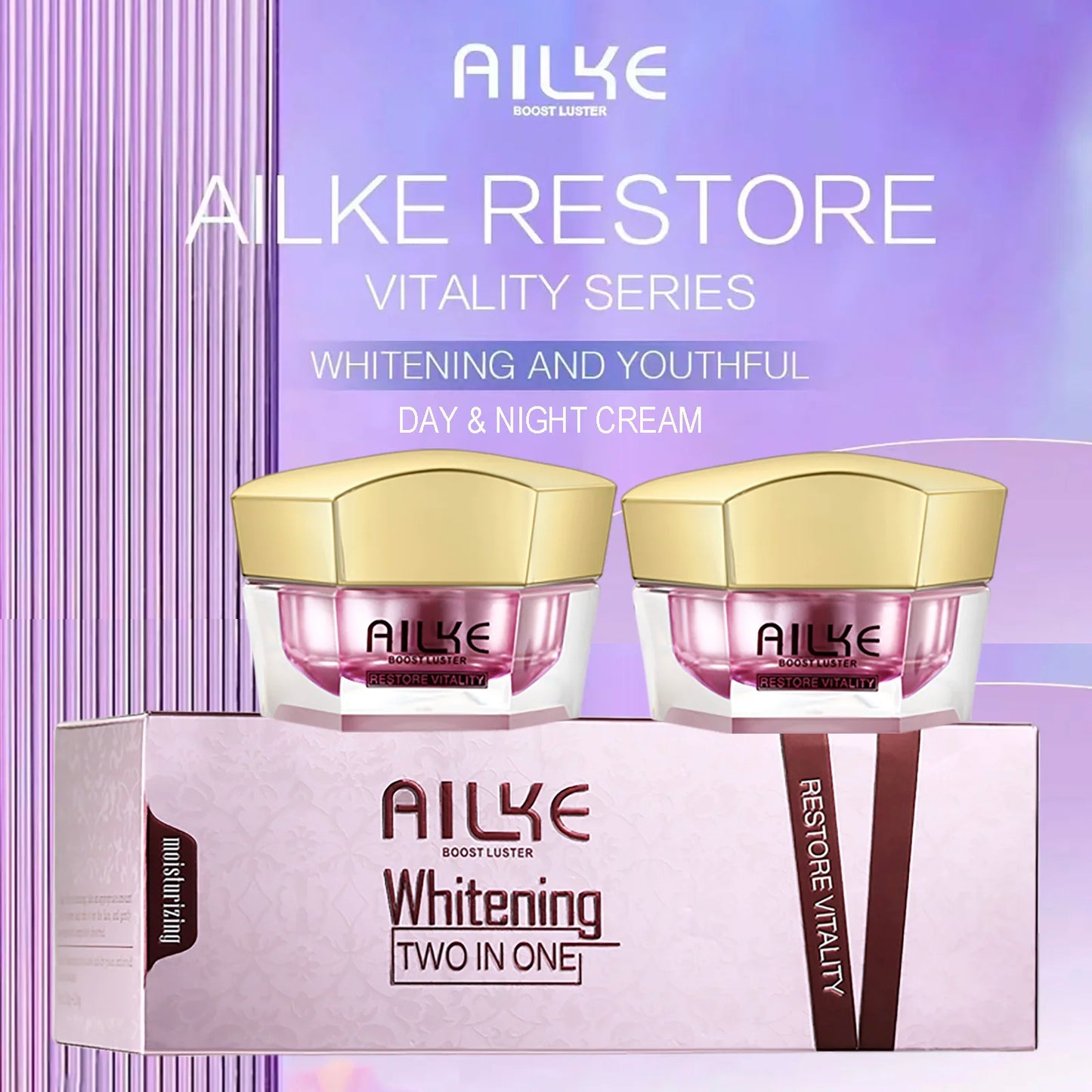 AILKE Cream Set: Collagen, Hyaluronic Acid, Lightening & Wrinkles