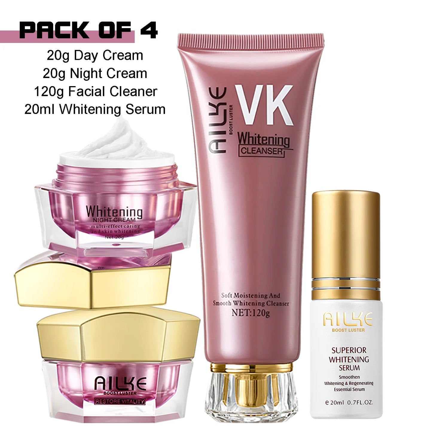 AILKE Cream Set: Collagen, Hyaluronic Acid, Lightening & Wrinkles