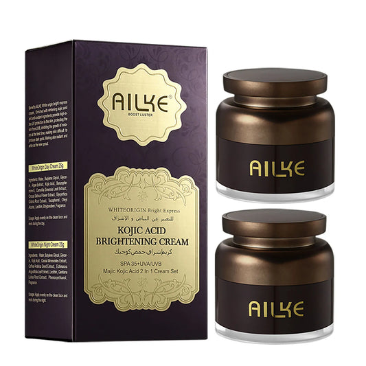 AILKE Day/Night Cream: Kojic Acid, Anti-Aging, Freckle & Spot Remover