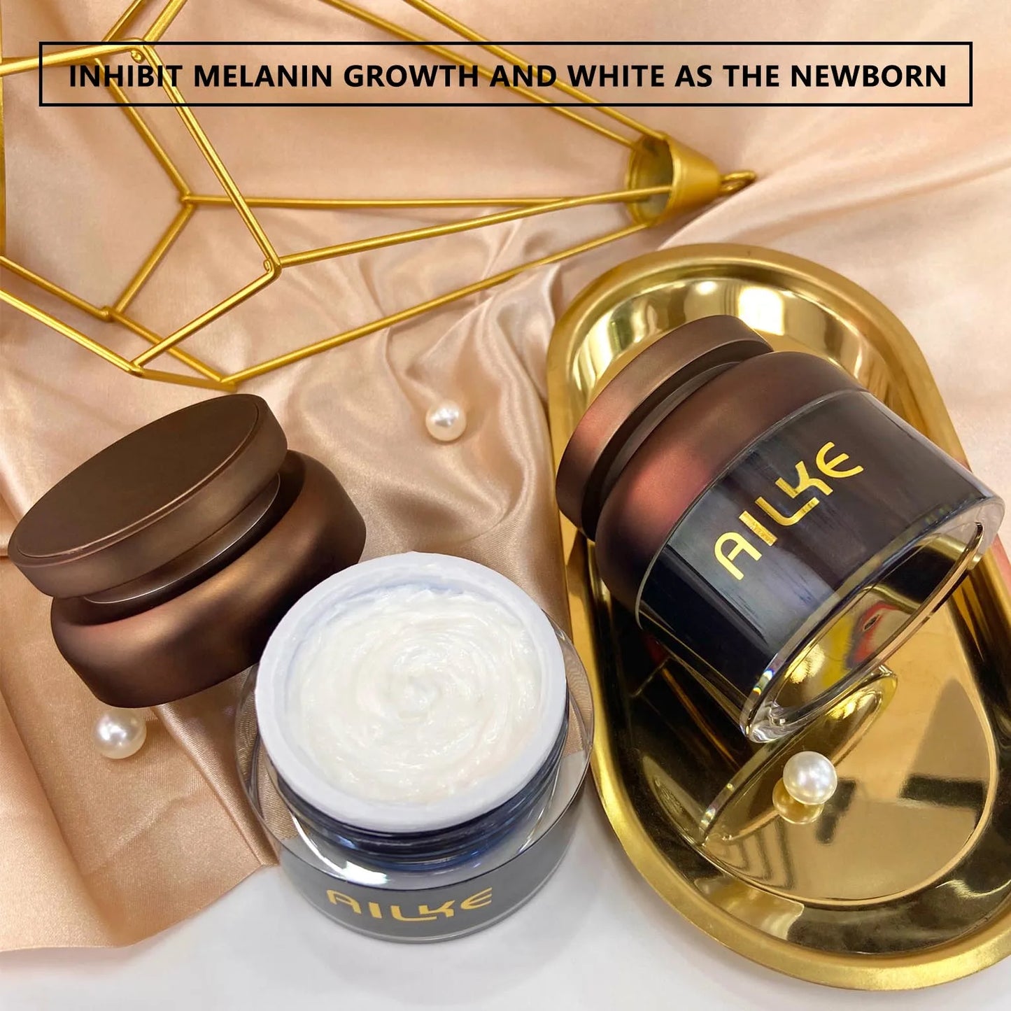 AILKE Day/Night Cream: Kojic Acid, Anti-Aging, Freckle & Spot Remover