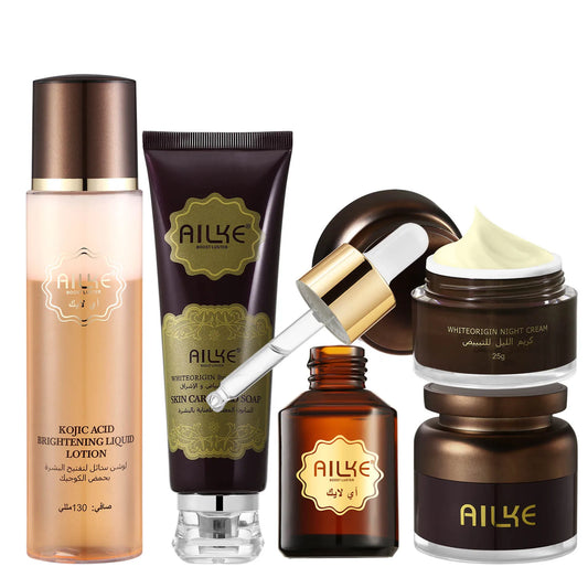 AILKE Kojic Acid Set: Whitening, Dark Spots, Wrinkles & Hydrating Care
