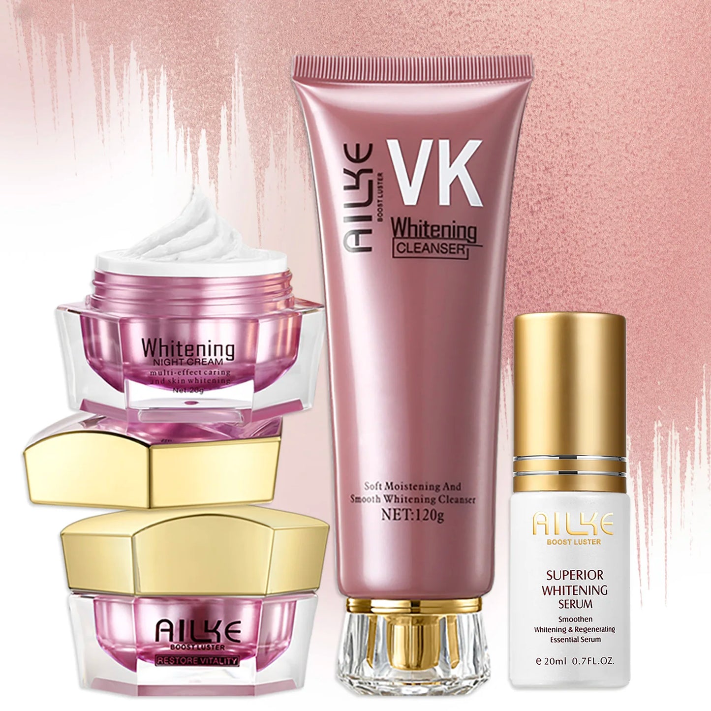 AILKE Lightening Set: Antioxidant, Spots, Glow, Black/Dark Skin