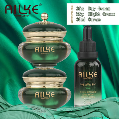 AILKE Retinol Set: Anti-Age, Tone Lightening, Black/Dark Skin