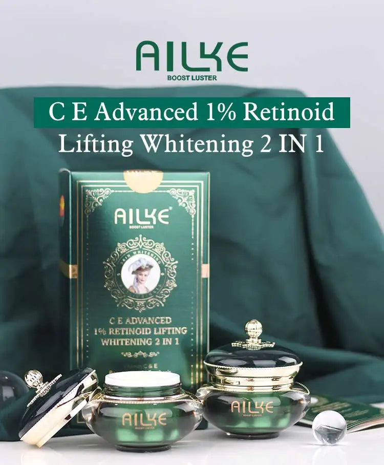AILKE Retinol Set: Anti-Age, Tone Lightening, Black/Dark Skin