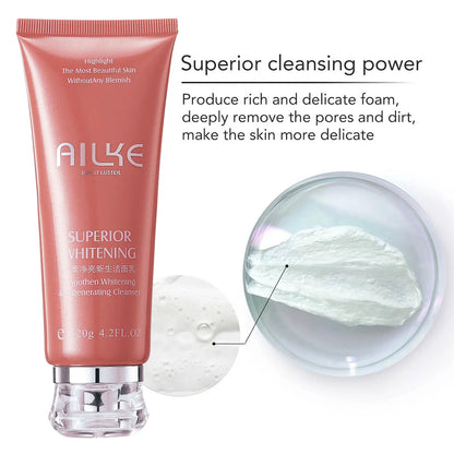 AILKE Rose Cleanser: Dark Spots, Acne, Pores, Oil Control (120ml)