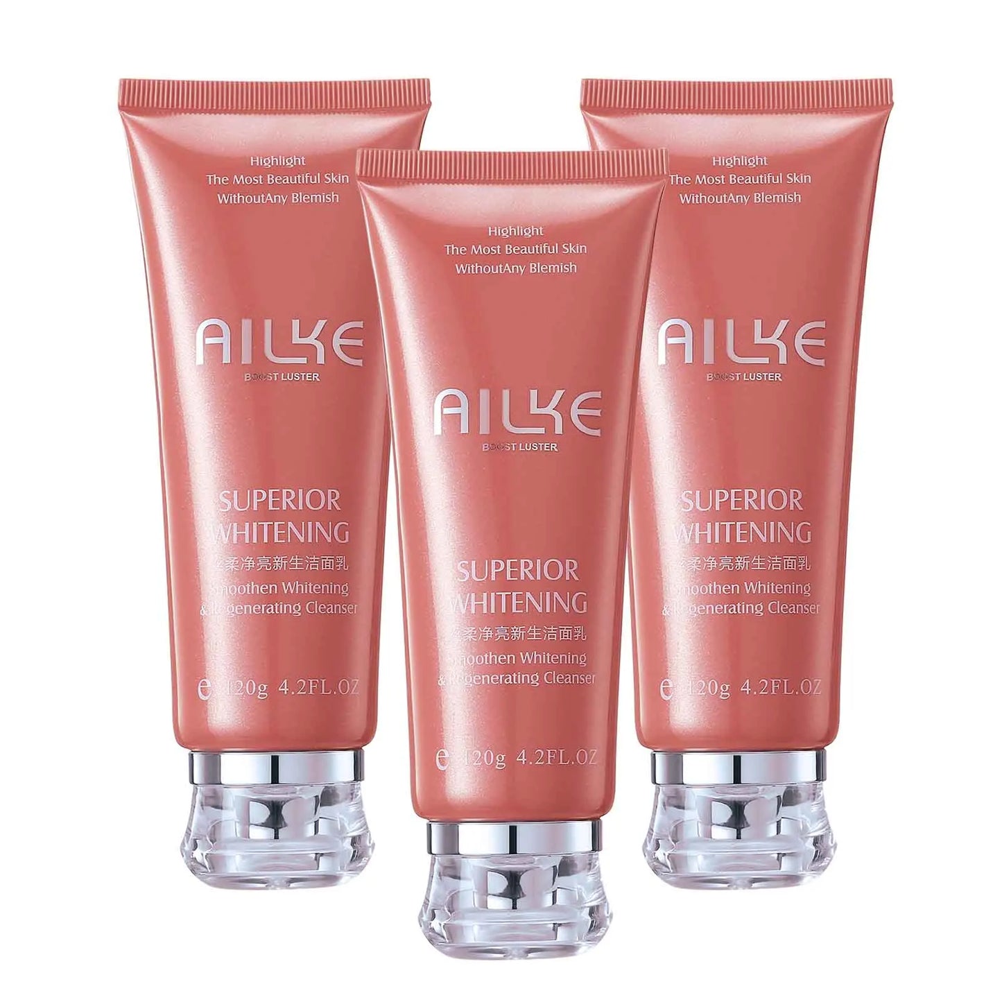AILKE Rose Cleanser: Dark Spots, Acne, Pores, Oil Control (120ml)