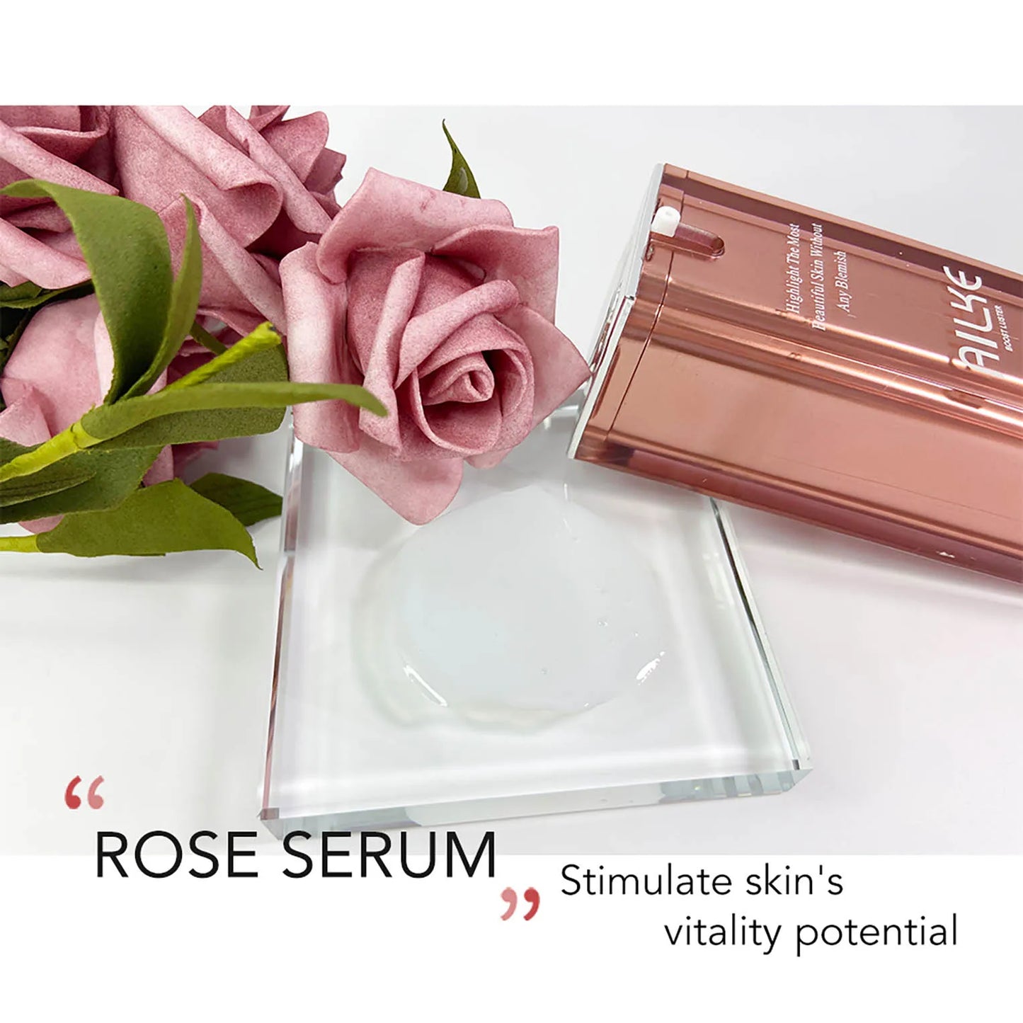 AILKE Serum: Dark Spots, Freckles, Anti-Aging, Rose & Geranium
