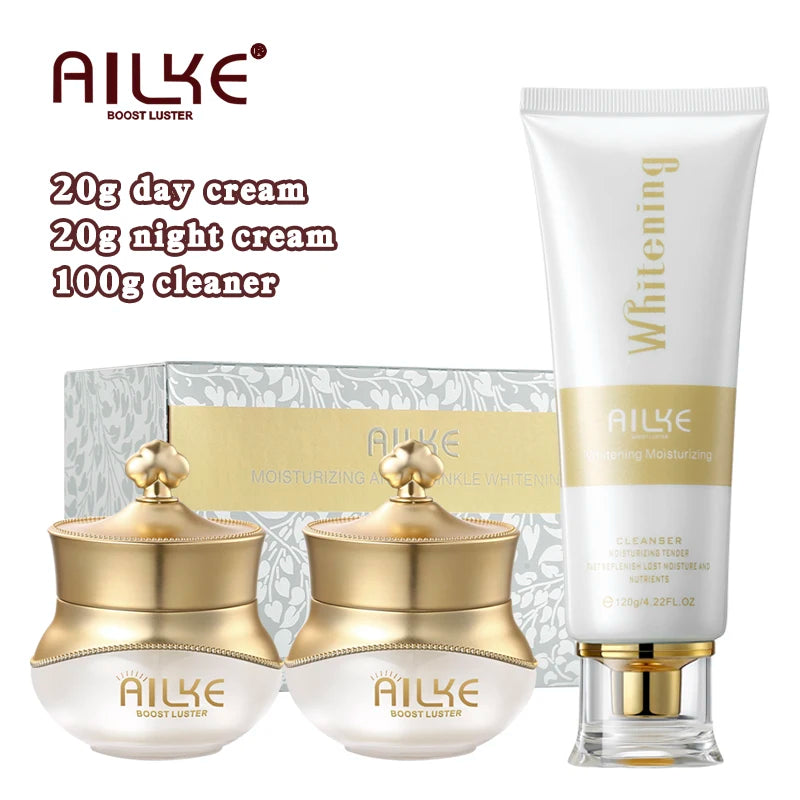 AILKE Whitening Face Set: Dark Spots, Anti-Aging, Wrinkles & Glow