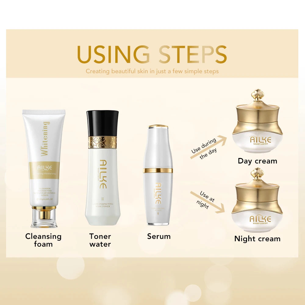 AILKE Whitening Set: Dark Spot Remover, Anti-Aging & Wrinkle Care