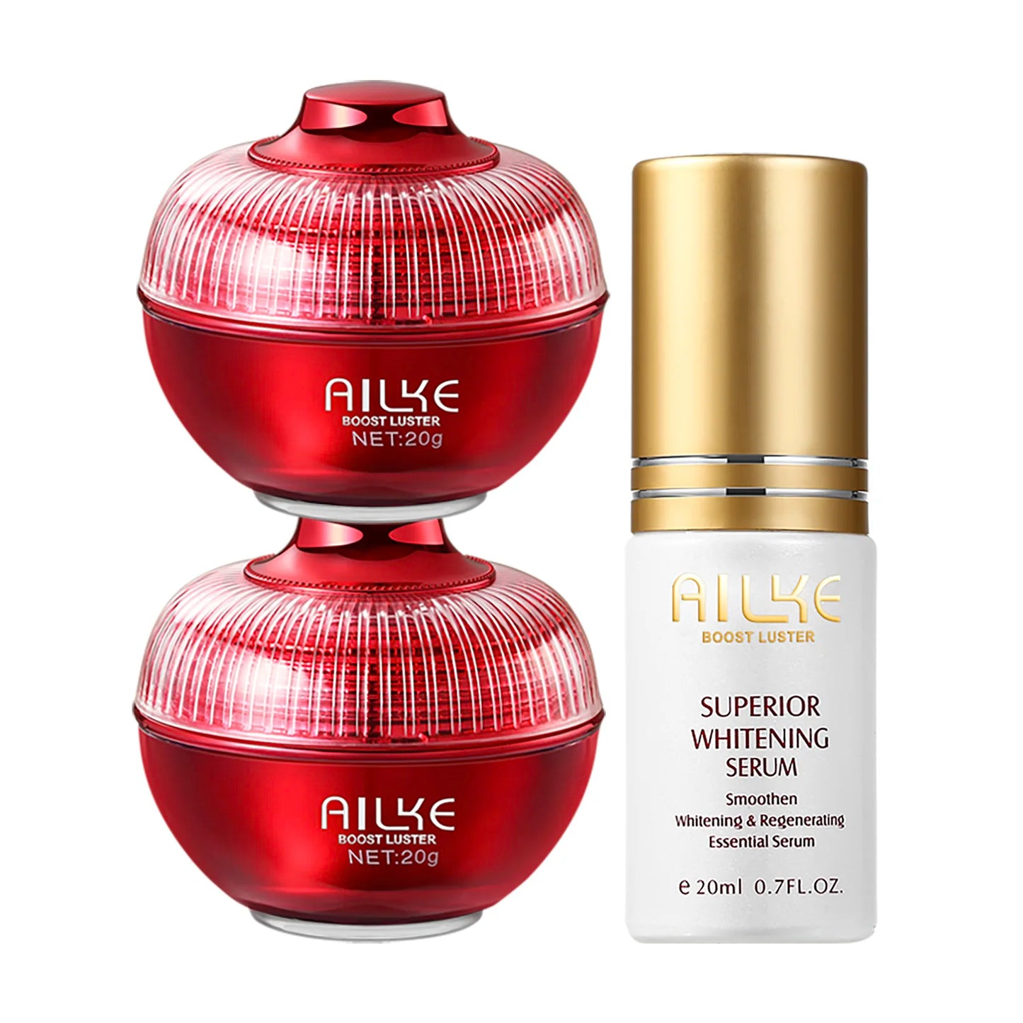 AILKE Whitening Set: Dark Spots, Freckles, Hyaluronate & Vitamin C