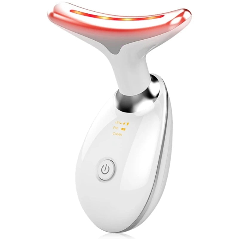 Rechargeable LED Tricolor Facial & Neck Massager