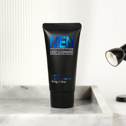 LAIKOU Men Facial Cleanser – Oil Control & Deep Moisturizing Face Wash