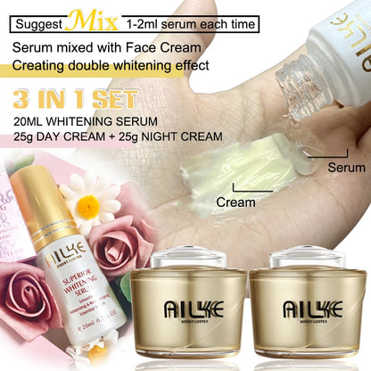 AILKE Glutathione Lightening Cream: Reduces Dark Spots & Evens Skin Tone