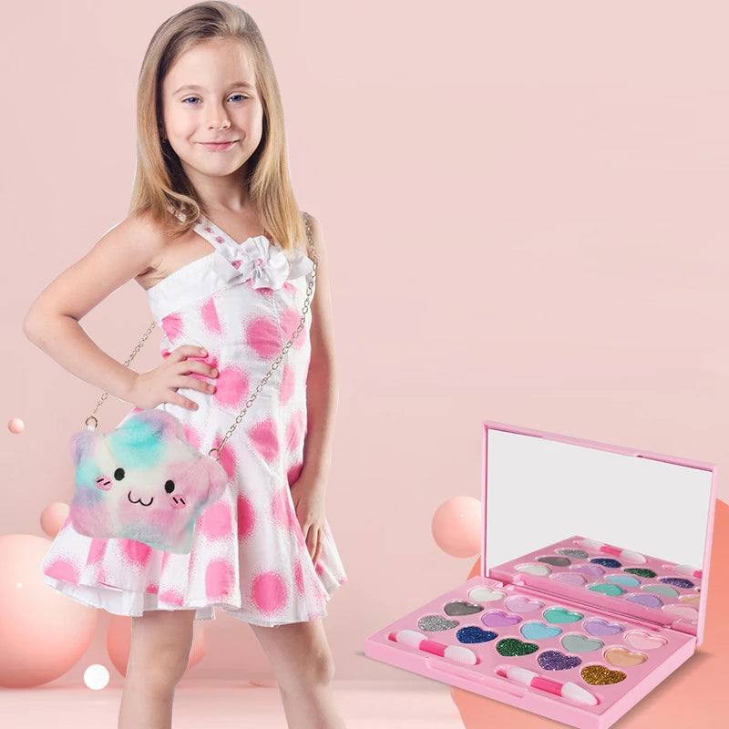 Fashion Kids Cosmetics Make Up Set Safe Washable Children's Makeup Set Box Princess Beauty Pretend Play Toys For Girl Baby Toys