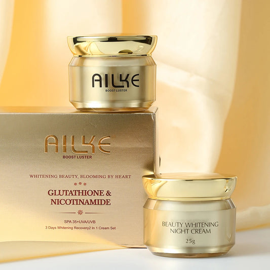 AILKE Glutathione Lightening Cream: Reduces Dark Spots & Evens Skin Tone