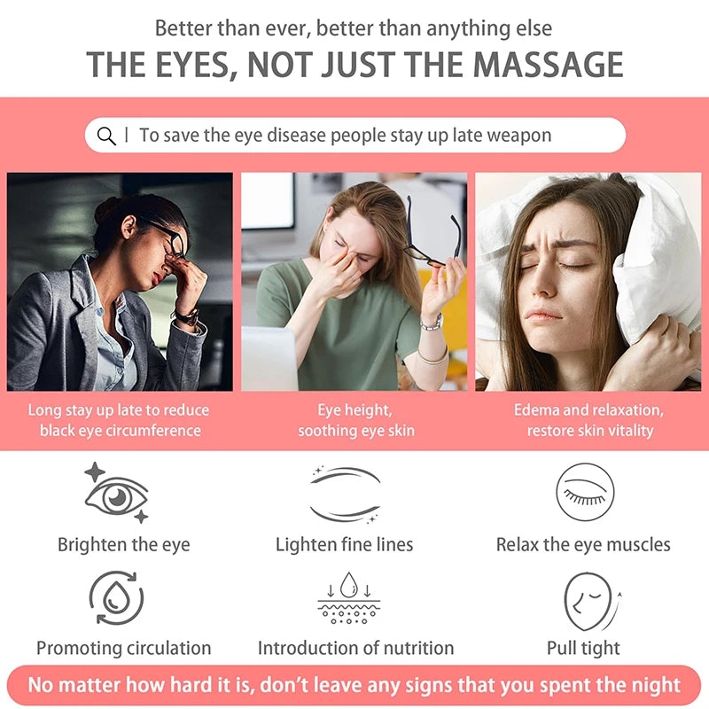 3D Red Light EMS Eye Massager Glasses