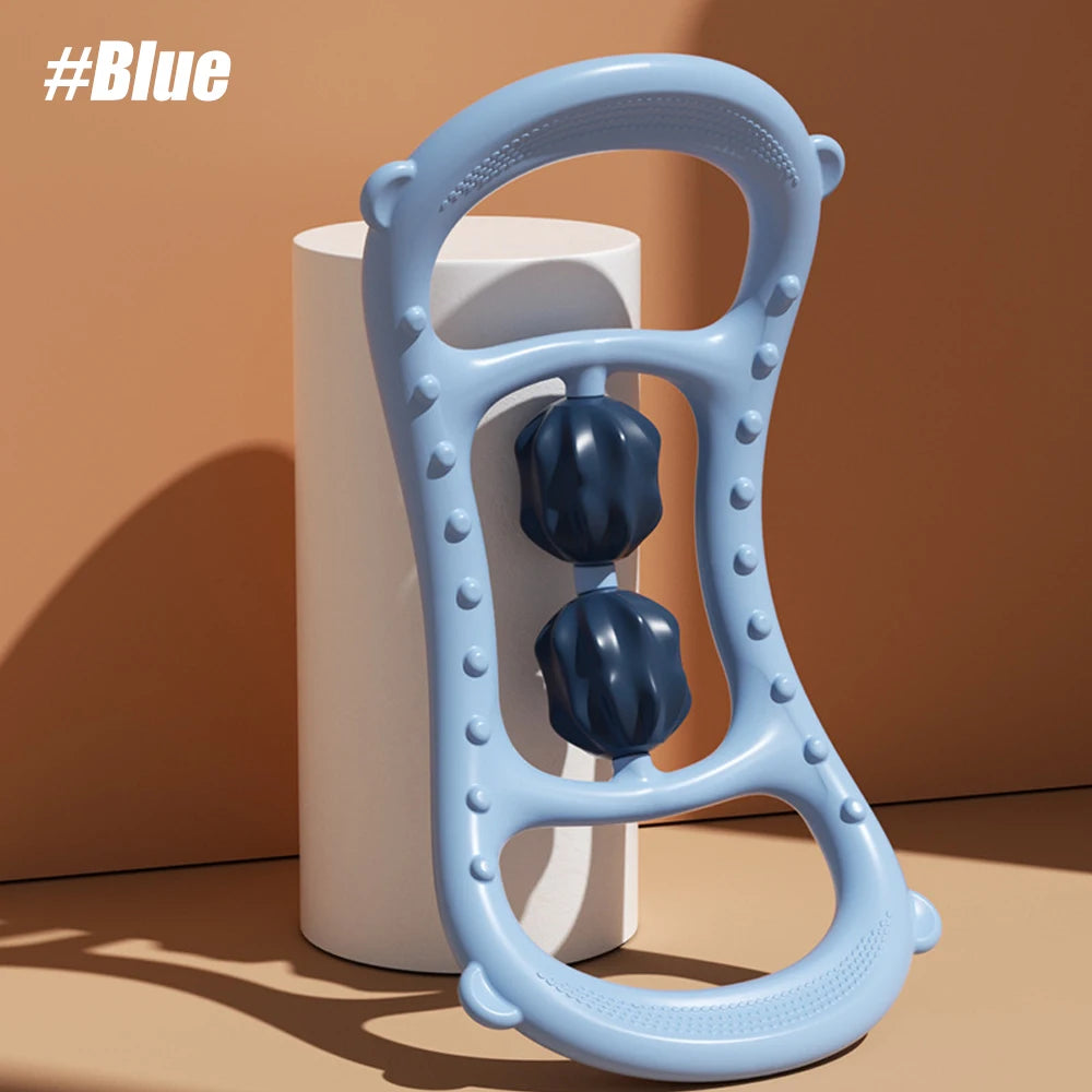 Leg Massager Roller – 12-Wheel Full Body Manual Massager