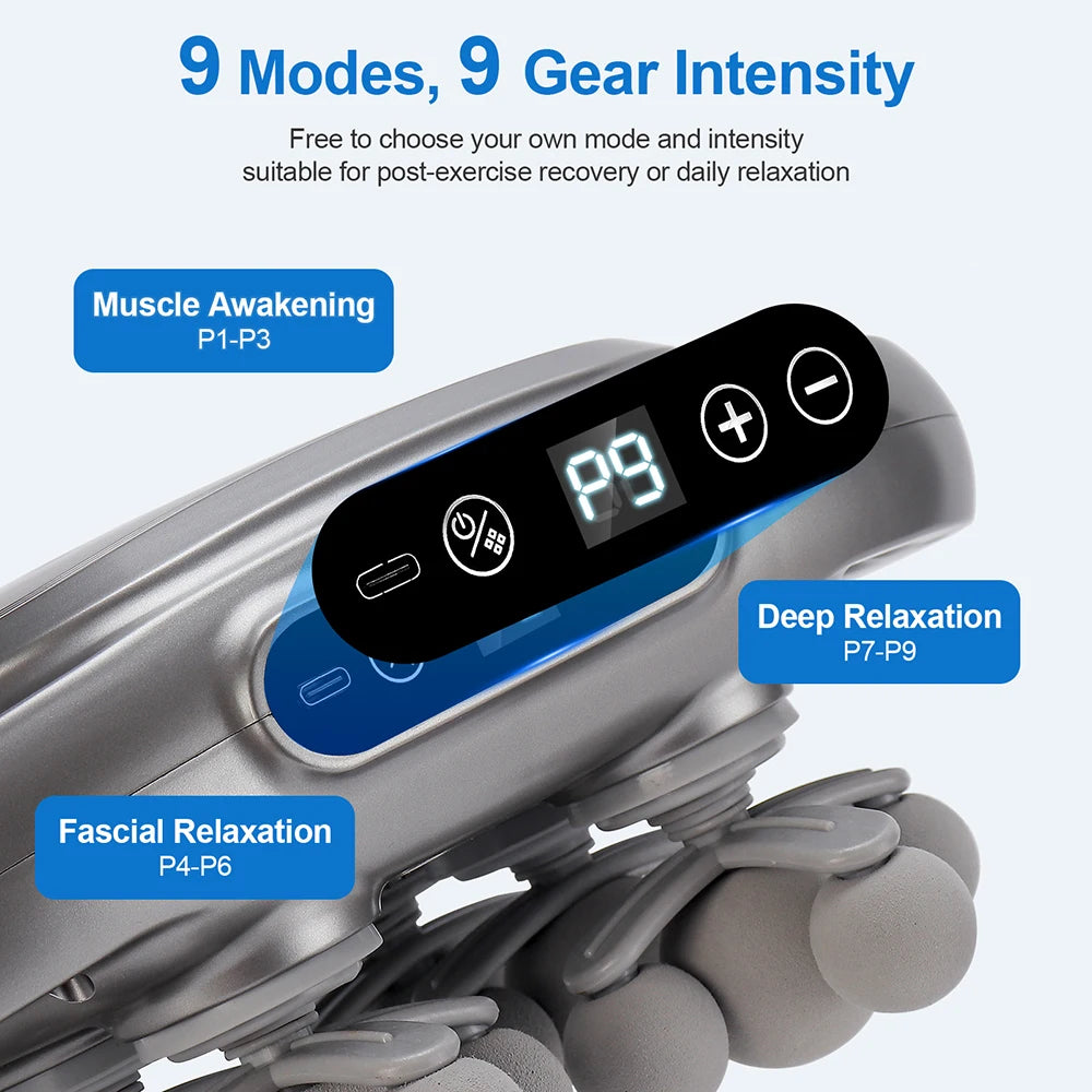22-Head Fascia Gun – High Frequency Vibration Massage Gun