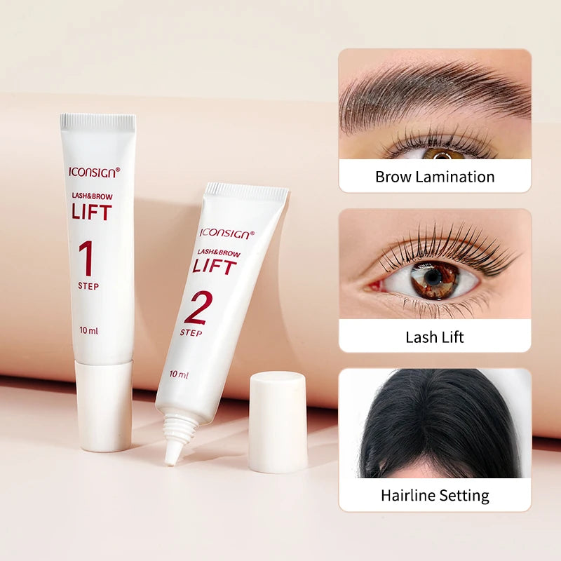10ml Lash & Brow Lift Perm Set – Step 1 & 2 Fixation Lotion, Fast Shipping, Professional Brow & Lash Perming
