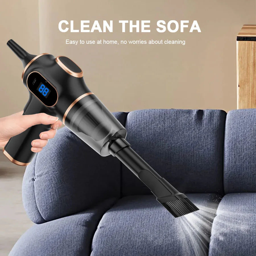 ABS Wireless Car Vacuum Cleaner – Mini High-Power Household & Office Cleaner