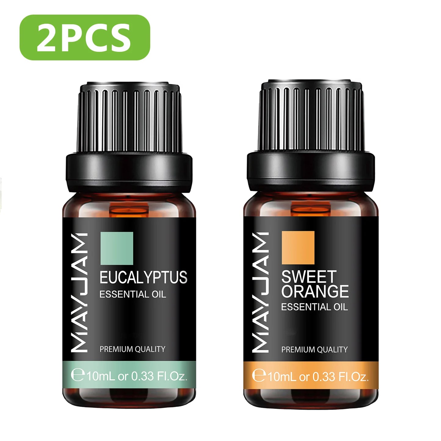 MAYJAM Essential Oils Set – Citronella, Jasmine, Eucalyptus, Sweet Orange & More