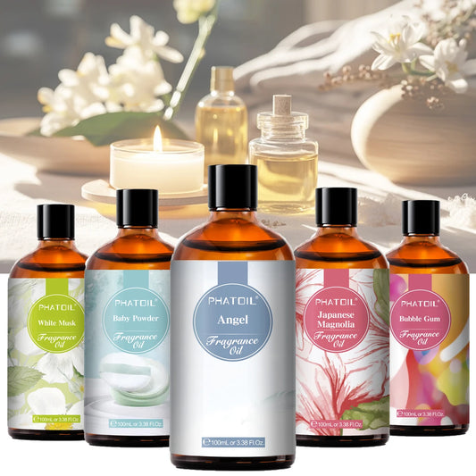 PHATOIL Fragrance Oil 100ml – Fresh Linen, Bubble Gum, Baby Powder, Angel
