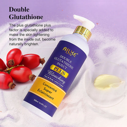 AILKE Double Glutathione Anti-Aging Set | Whitening Serum & Lotion for Dark Spots, Fine Lines & Uneven Skin