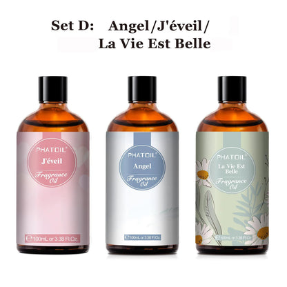 PHATOIL Fragrance Oil 100ml – Fresh Linen, Bubble Gum, Baby Powder, Angel