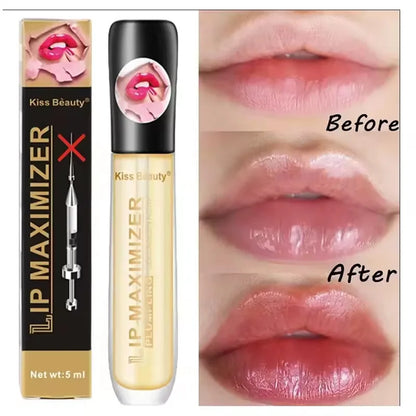 Fast Volumising Lip Plumper Serum – Moisturizing Sexy Lip Oil Gloss for Fuller Lips