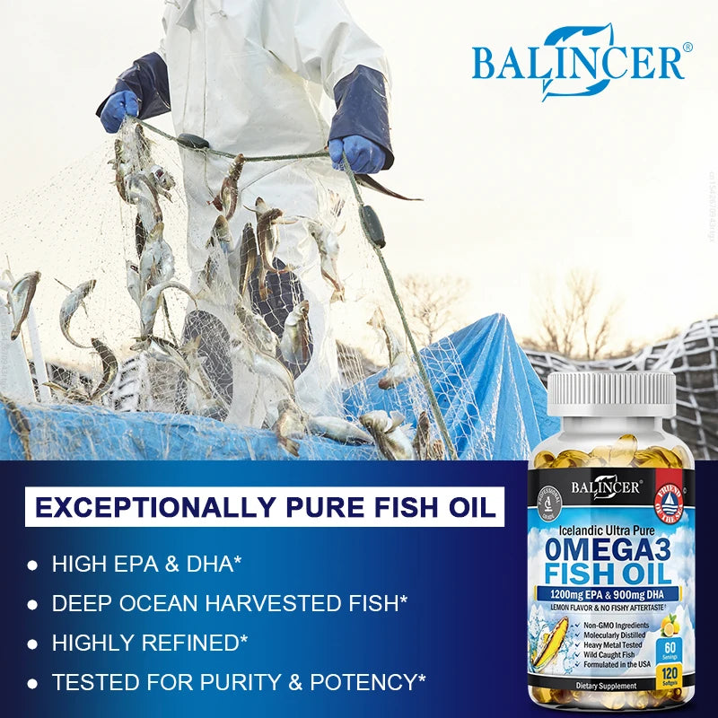 Omega-3 Fish Oil 120 Caps – EPA & DHA