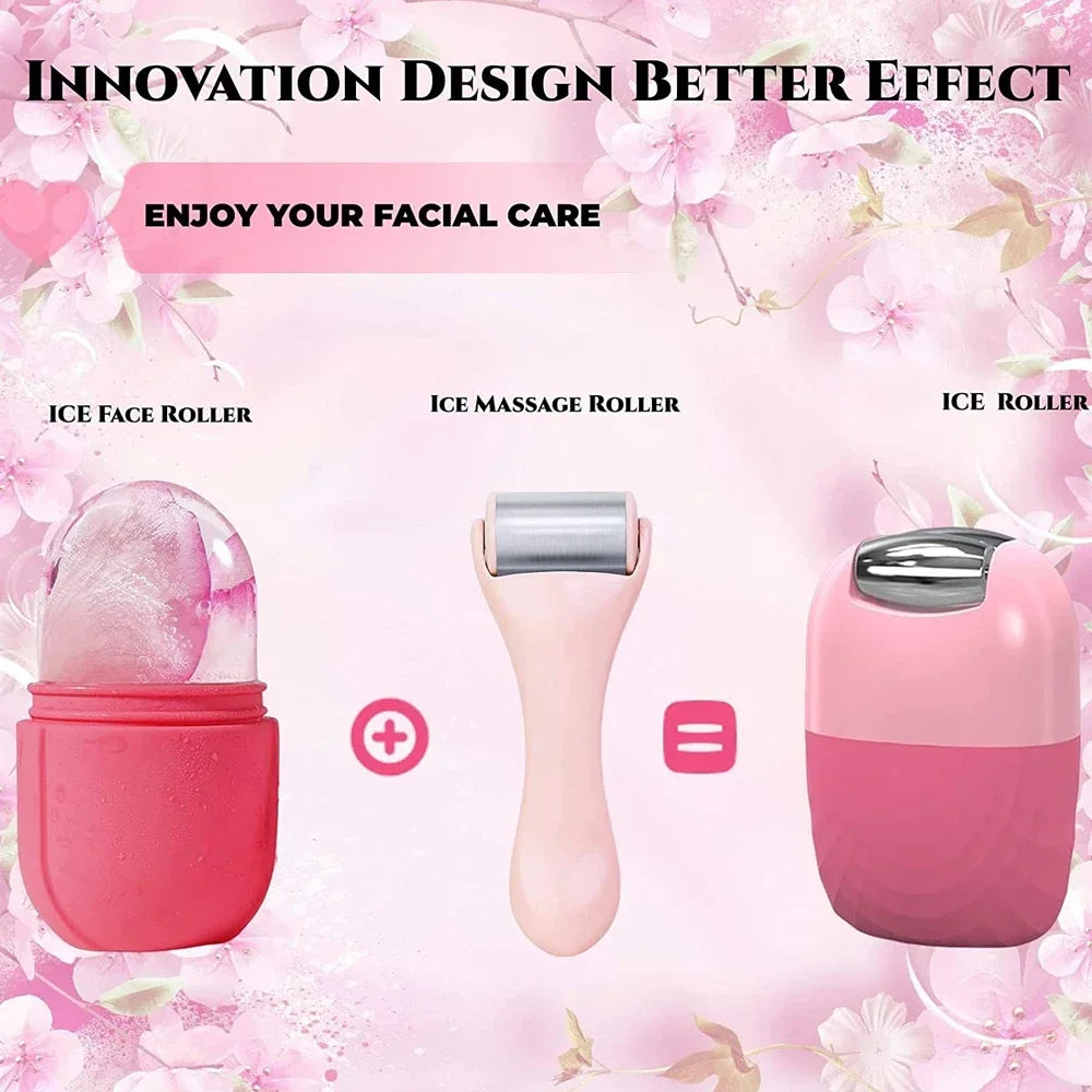 2 In 1 Ice Facial Roller & Gua Sha