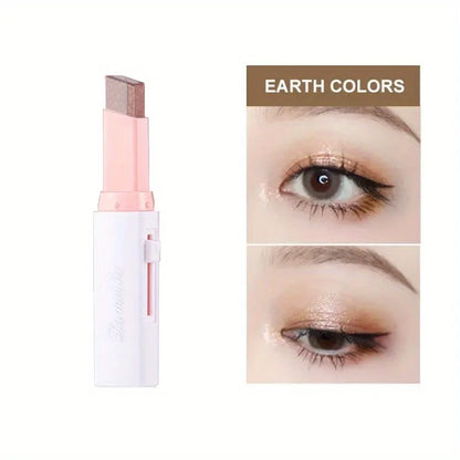 Two-Color Gradient Eyeshadow Stick – 3D Natural Long-Lasting Makeup