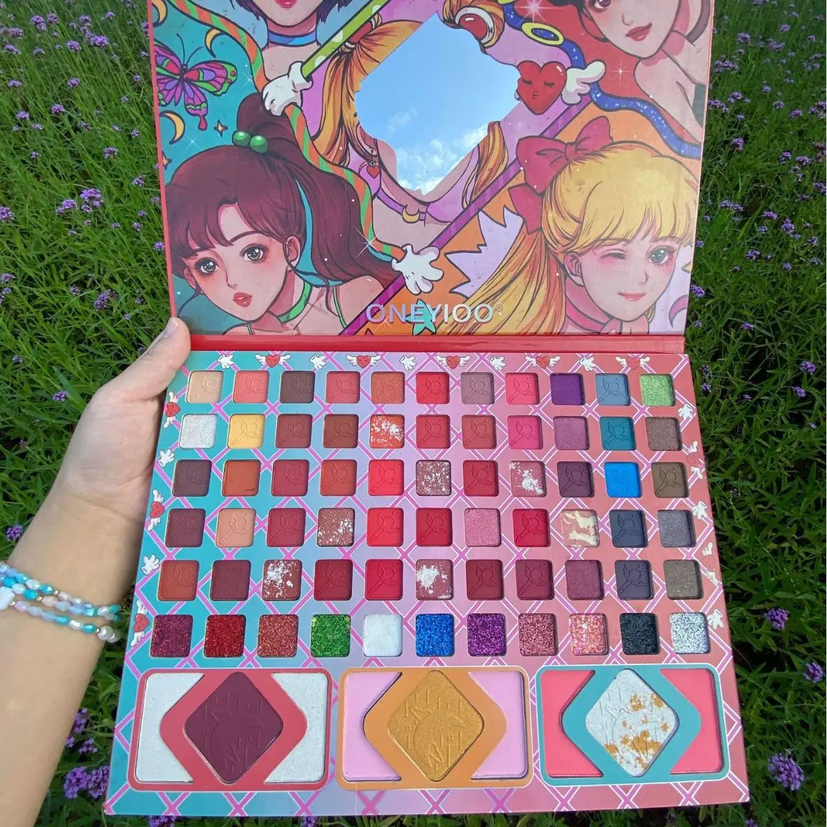 Boutique 96-Color Eyeshadow Palette – Shimmer, Matte & Neon Stage Colors