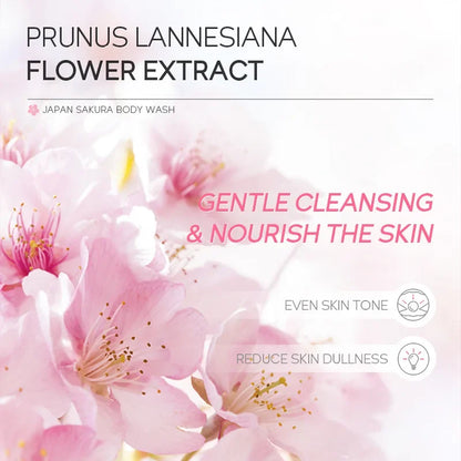 LAIKOU Sakura Shower Gel – Moisturizing & Long-Lasting Fragrance