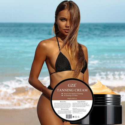 GZE Self Tanning Cream – Natural Sunless Bronzing Lotion