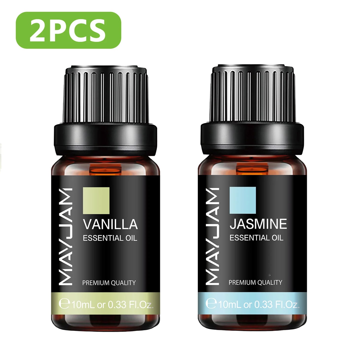 MAYJAM Essential Oils Set – Citronella, Jasmine, Eucalyptus, Sweet Orange & More