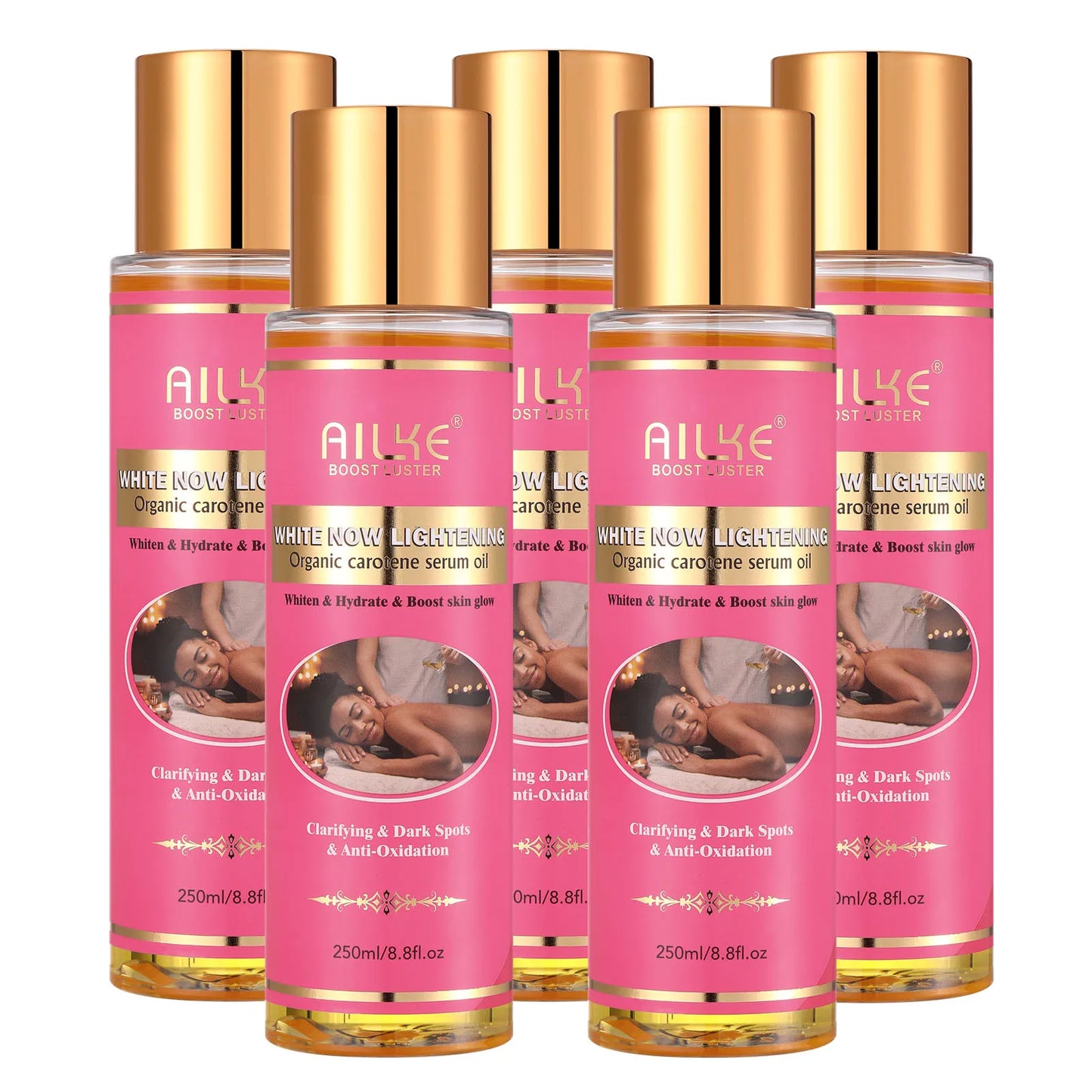 AILKE Carotene Brightening Body Oil: Vitamin E, Rose Oil, Smooth Skin